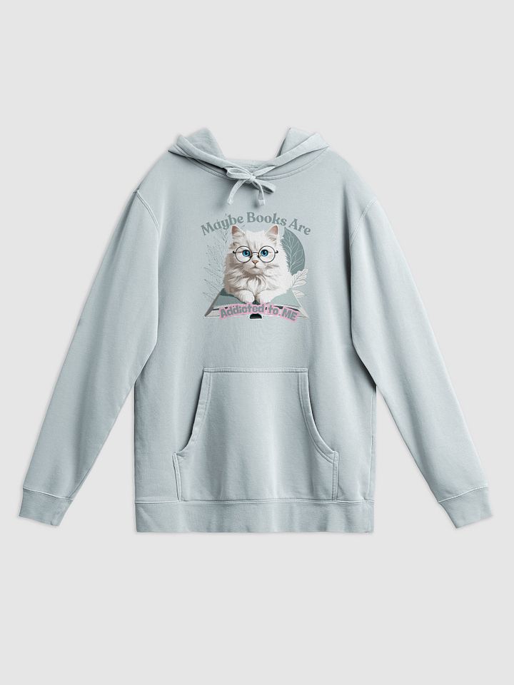 Bookworm Cat Pigment-Dyed Hoodie product image (4)
