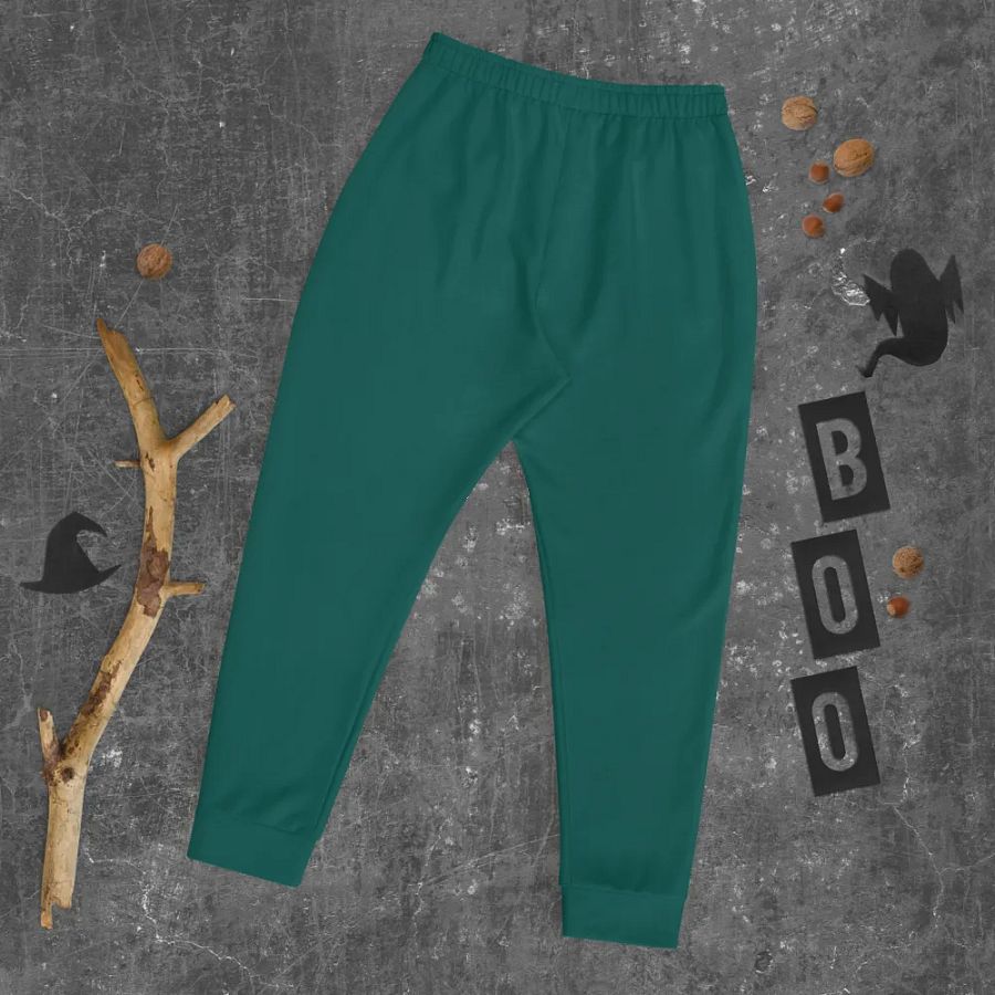 Plain Dark Green True Summer Recycled Polyester Premium Men's Joggers by Treasure Pie product image (8)