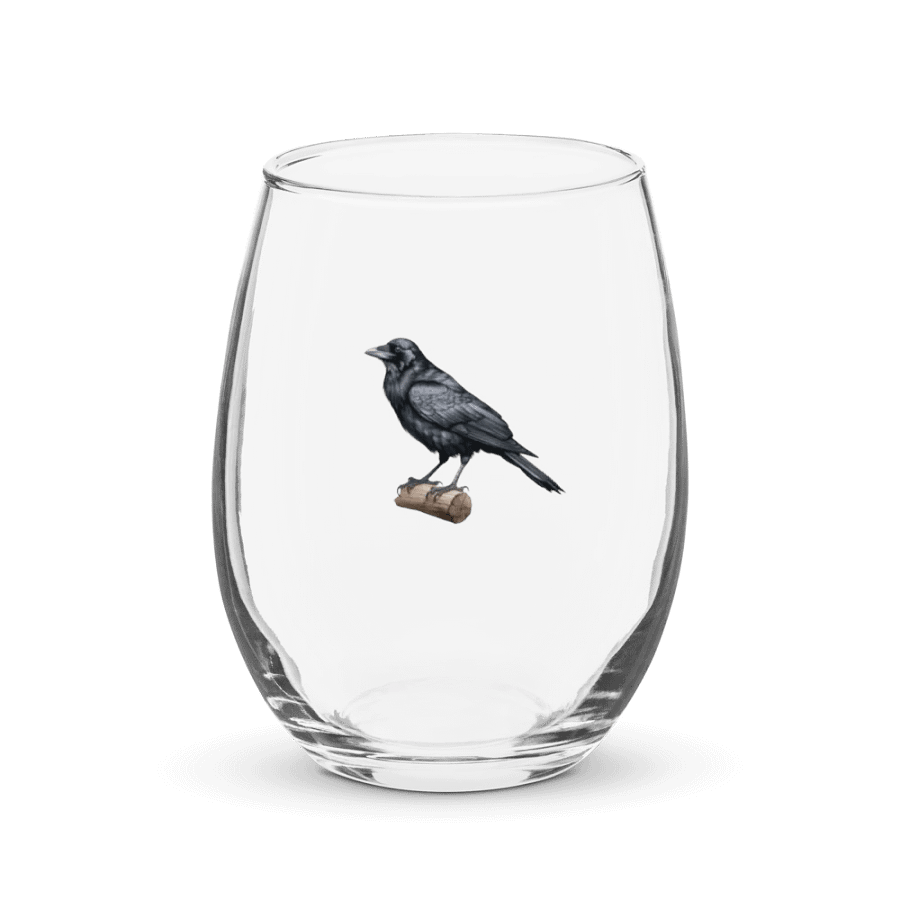 Prestige Crow Stemless Wine Glass - Motif VI product image (1)