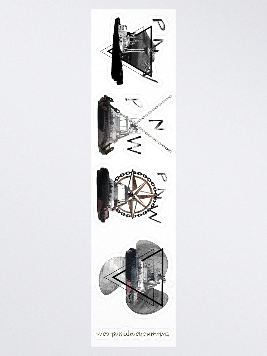 Mixed design Crowley Tug sticker sheet (sheet size 15" x 3.75") Cut Stickers product image (3)