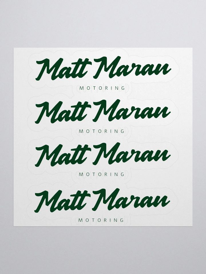 Matt Maran Motoring logo sticker product image (1)
