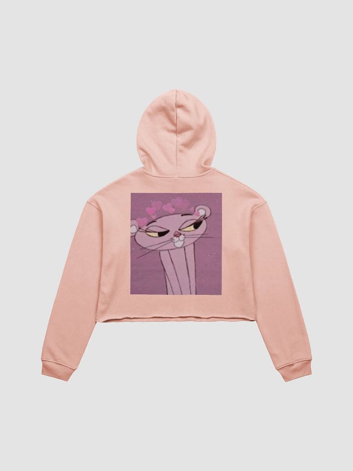 Whimsical Pink Panther Crop Hoodie product image (2)