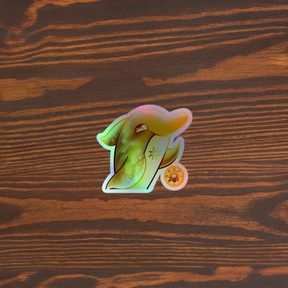 CELESTIAL SUN DOLPHIN - HOLOGRAPHIC STICKER product image (3)