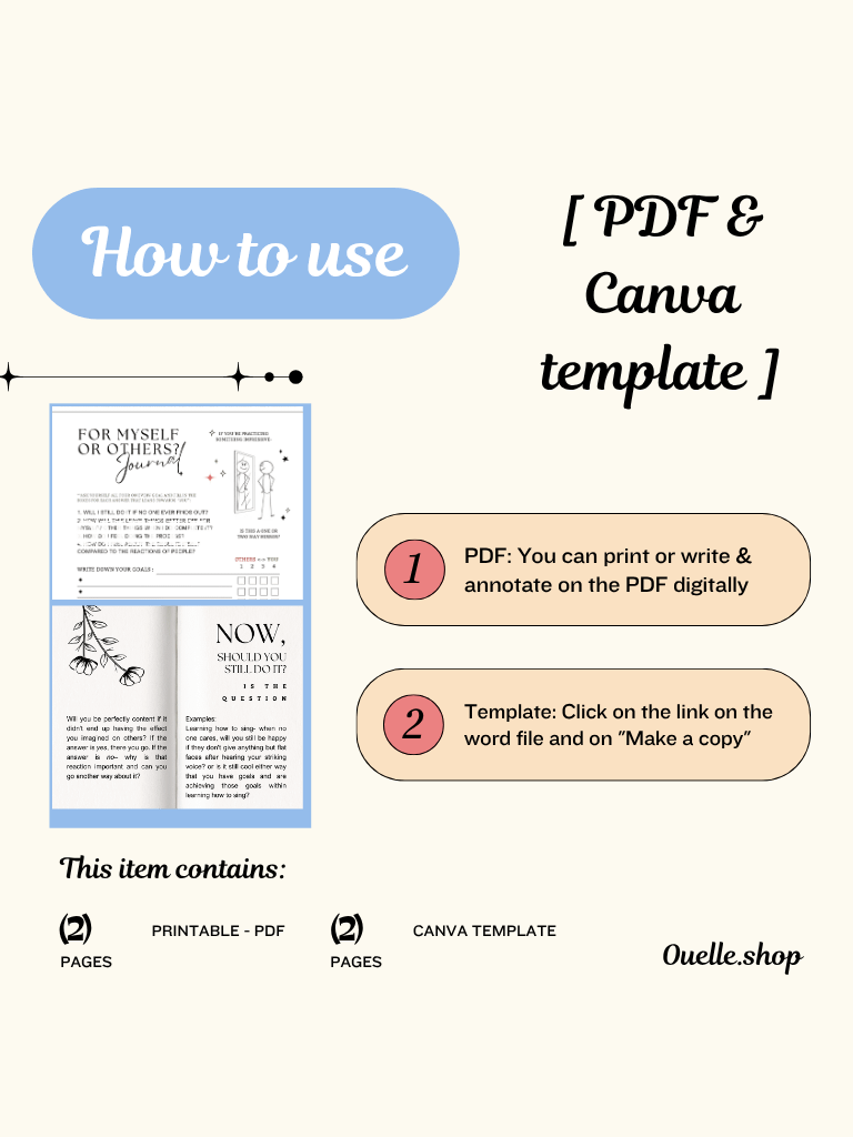 𝘌𝘨𝘰 𝘌𝘹𝘦𝘳𝘤𝘪𝘴𝘦: For you or For others? — Digital Worksheet (PDF & Template) product image (5)