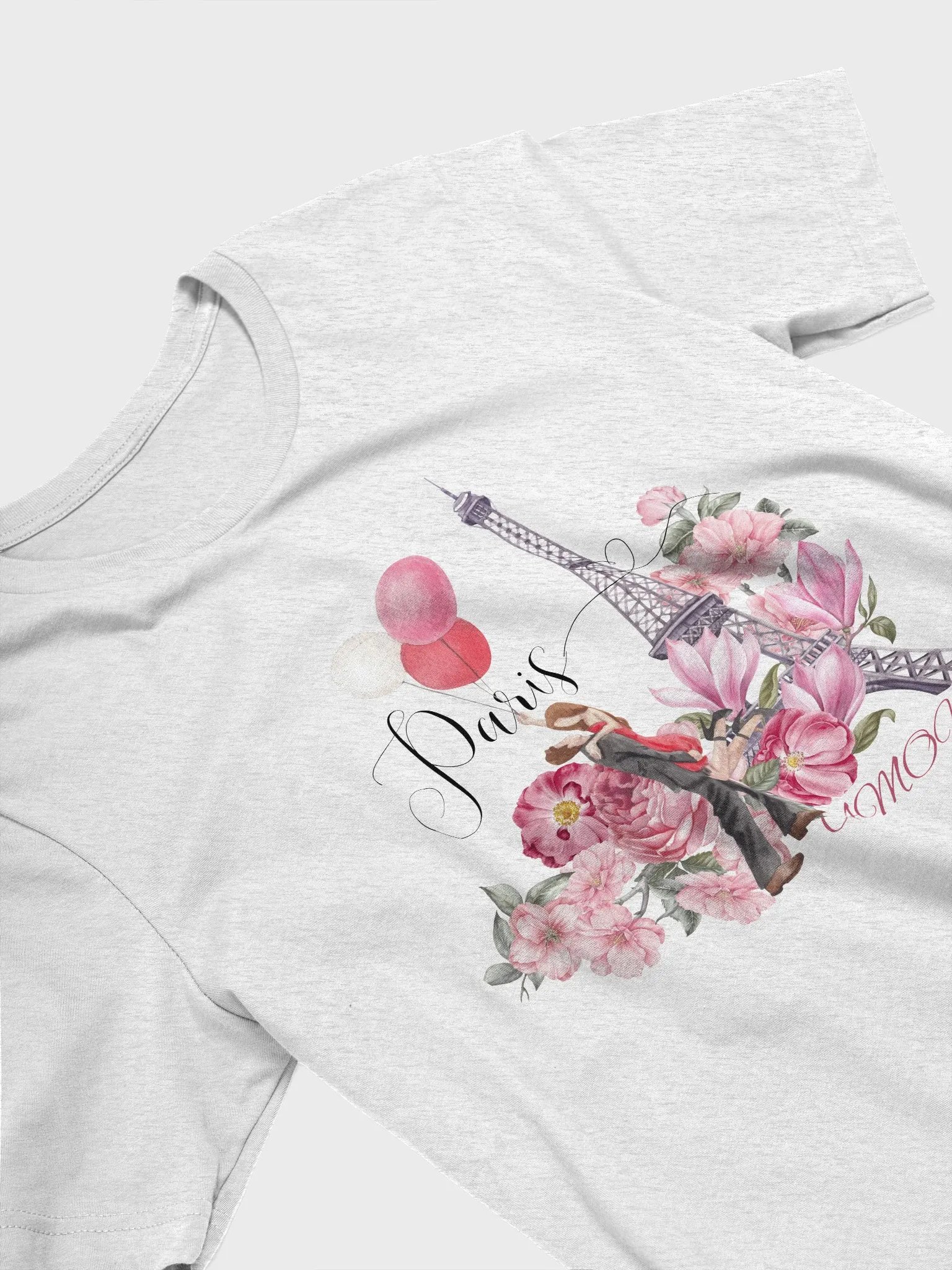 Eiffel Embrace Romantic T-Shirt product image (28)