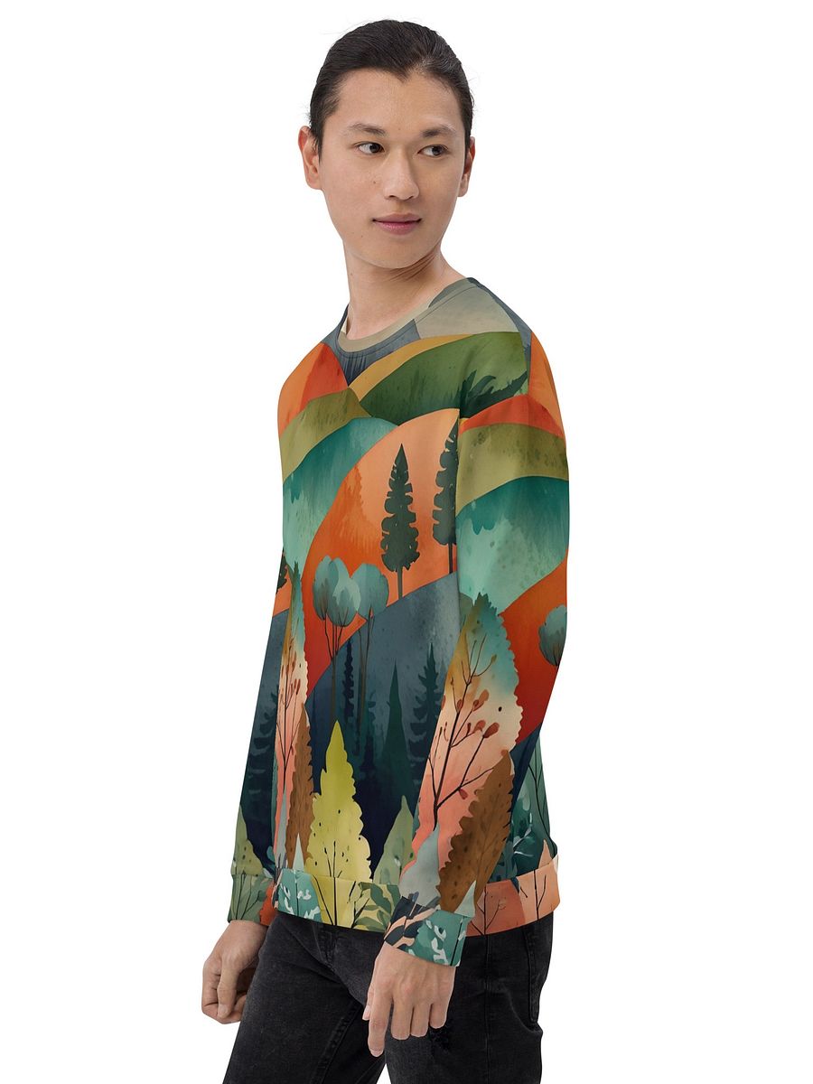 Nature Landscape All-Over Print Recycled Unisex Sweatshirt product image (7)