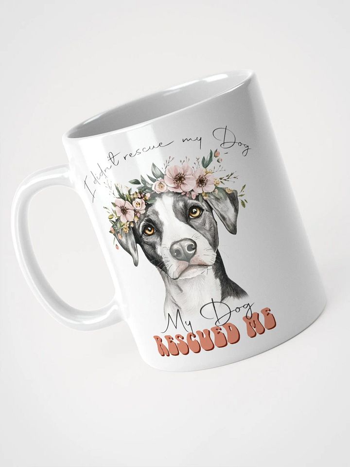 Floral Crown My Dog Rescued Me Mug product image (2)