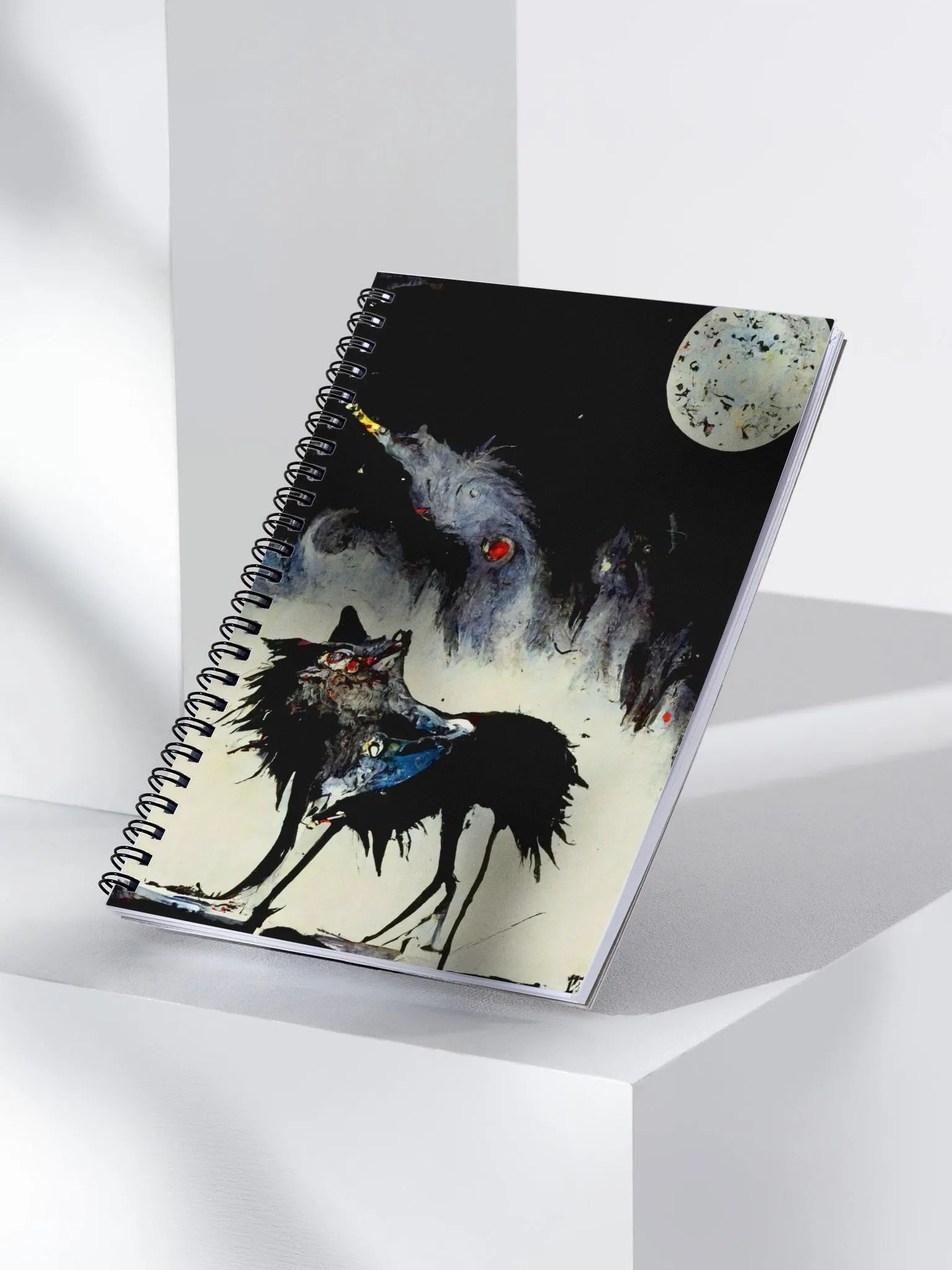 Moonlit Howl Spiral Notebook product image (3)