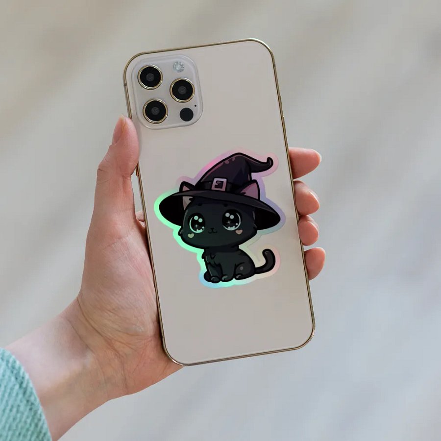 Witchy Kitten Holographic Sticker Set product image (8)
