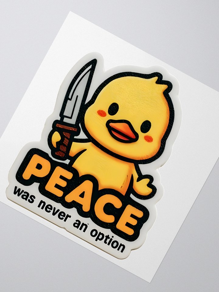 Rebel Duck Kiss Cut Stickers product image (5)