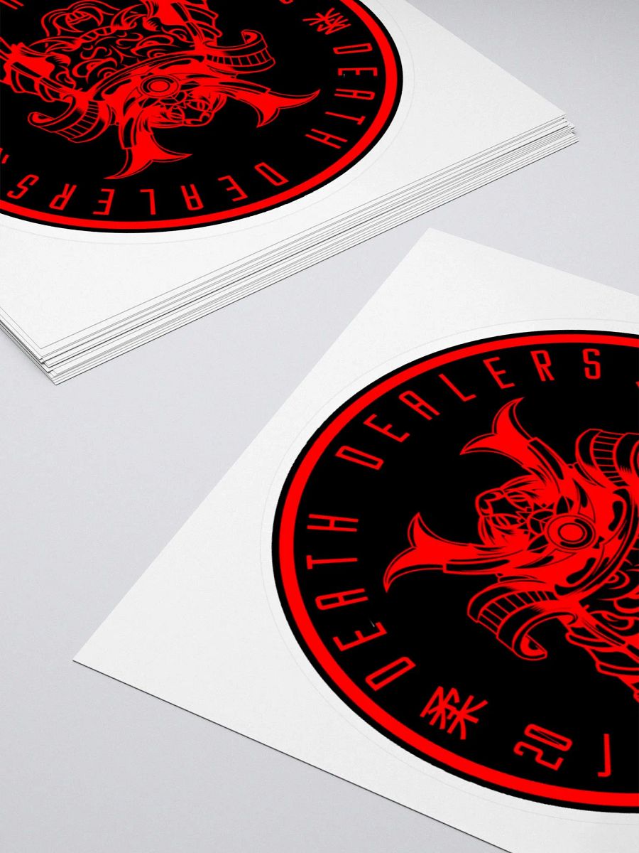 Death Dealers - Round Logo (Black And Red) Sticker product image (5)