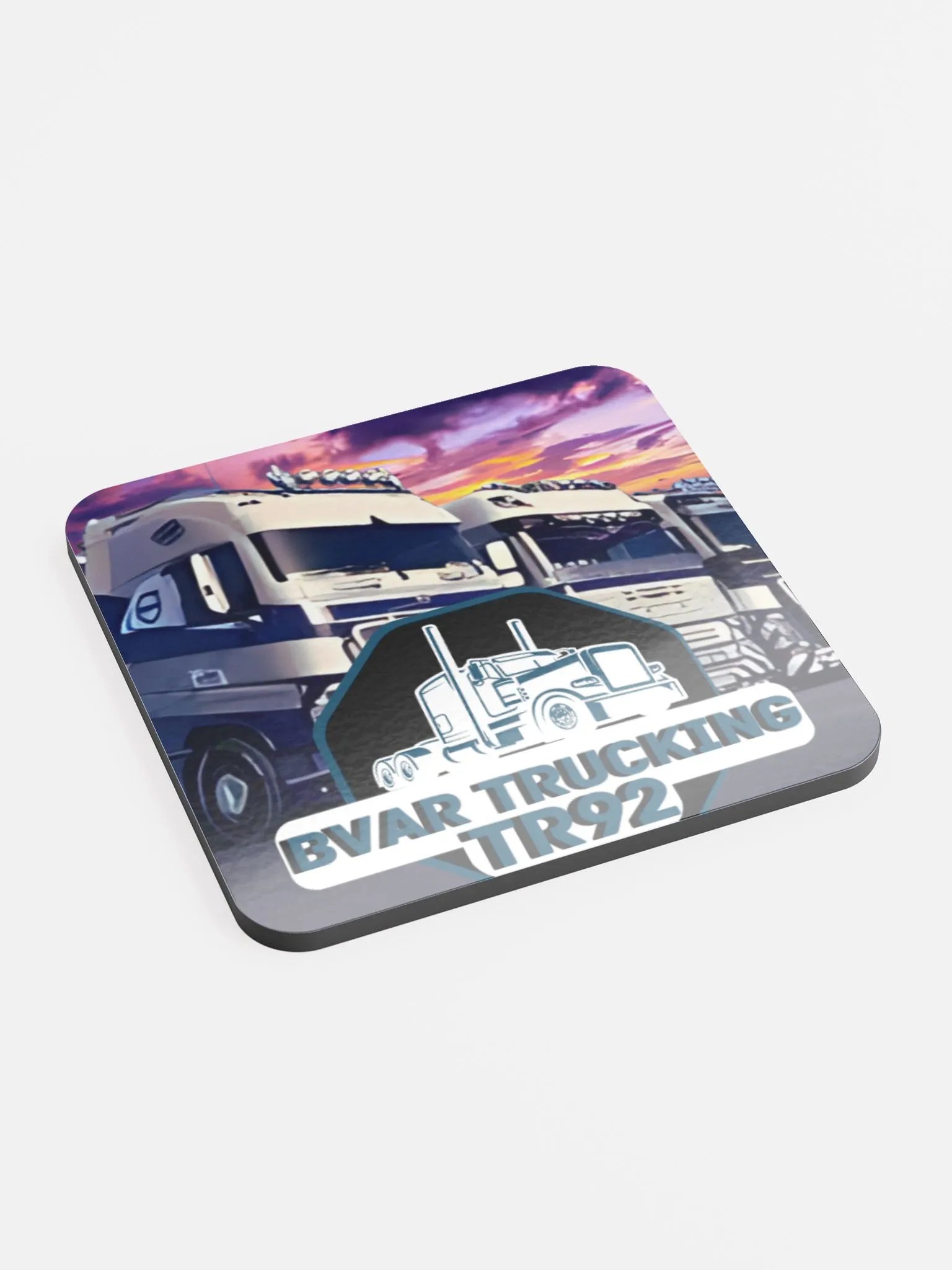 Trucking Sunset Cork Coaster product image (2)