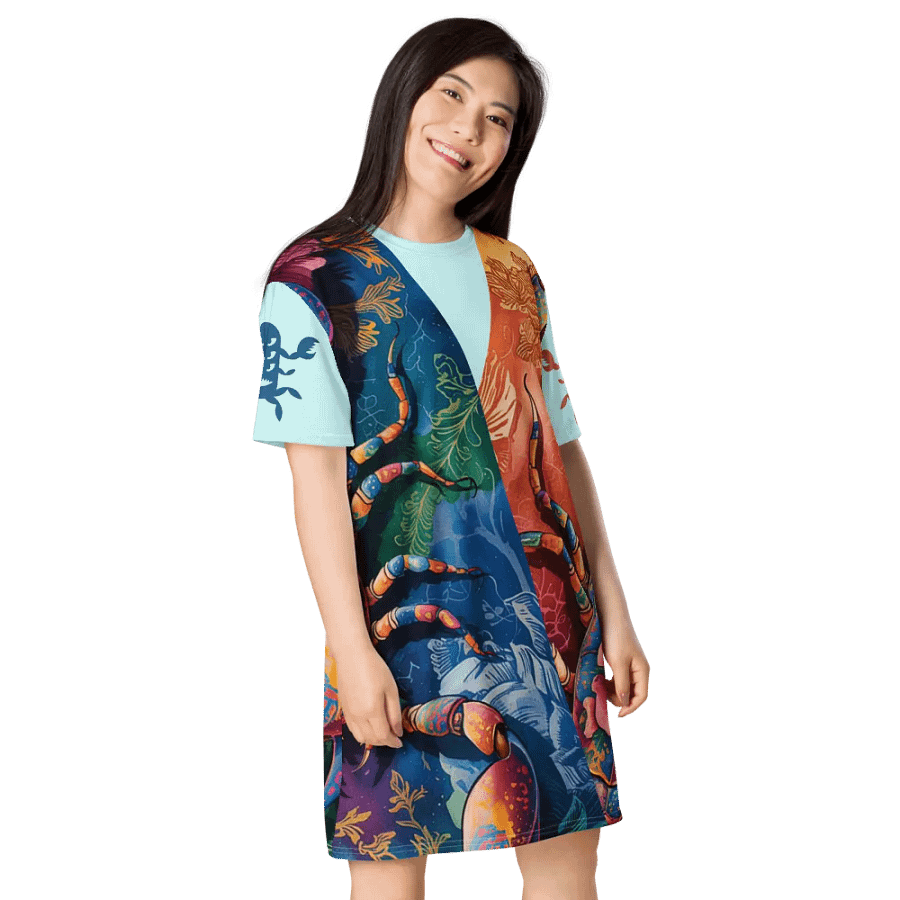 Scorpio Dreams All-Over T-Shirt Dress product image (4)