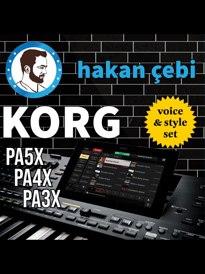 Hakan Çebi Korg Pa5X Pa4X Pa3X Set product image (1)