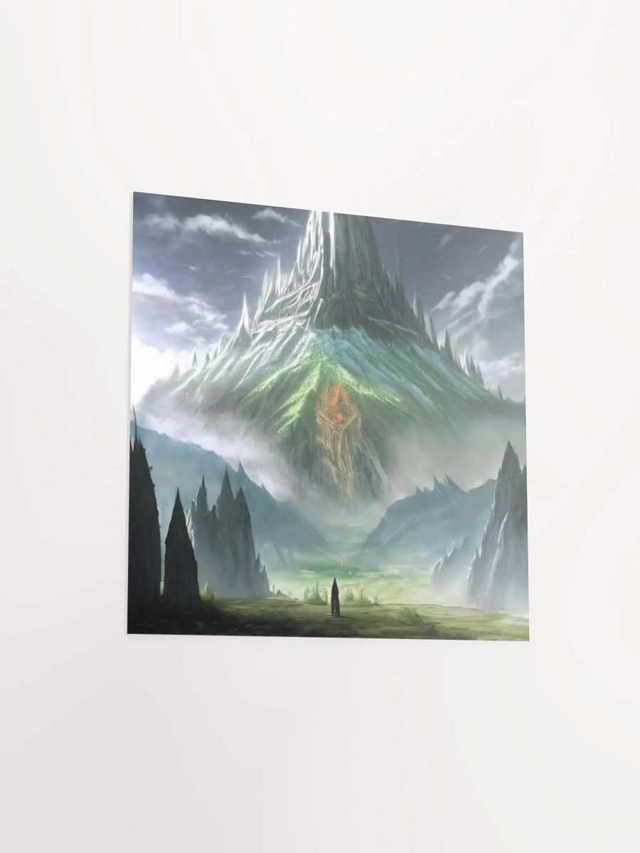 Mystical Mountain Glow Lord Of The Rings Anime Concept Art Poster product image (15)