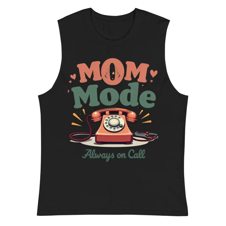 Retro Mom Mode Muscle Tank product image (3)