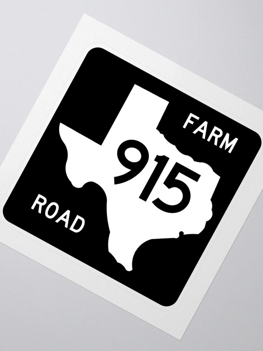 Texas Farm Road Sign FM 915 Sticker product image (2)