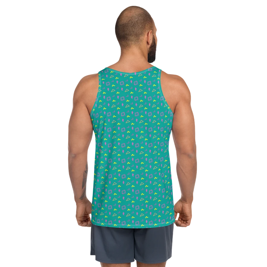 Oh Worm? teal pattern tank top product image (2)