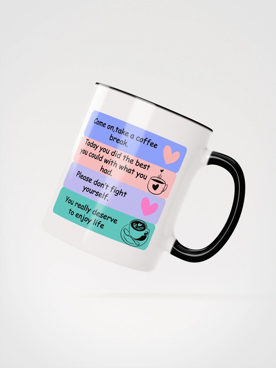 Mental Health Mug | Aesthetic Coffee Mug for Stress & Anxiety Relief | Dishwasher & Microwave Safe product image (2)