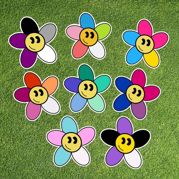 Subtle Pride Daisy Stickers product image (1)