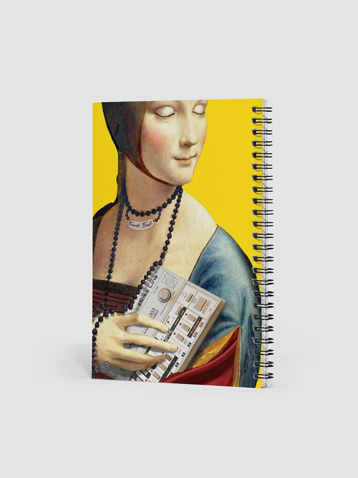 TB 303 Chill-out Lady by Frank Fonik, EDM Techno Spiral Notebook product image (2)