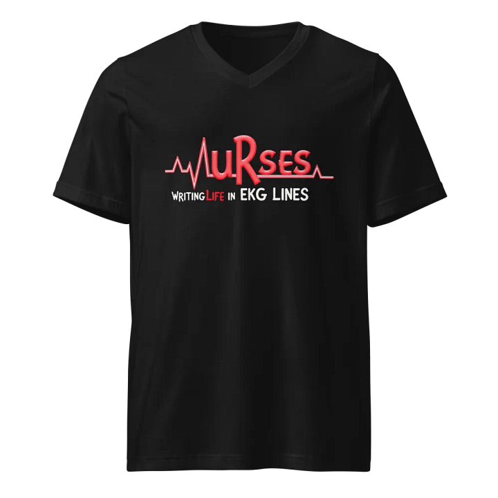 Life in EKG Lines V-Neck Tee product image (1)