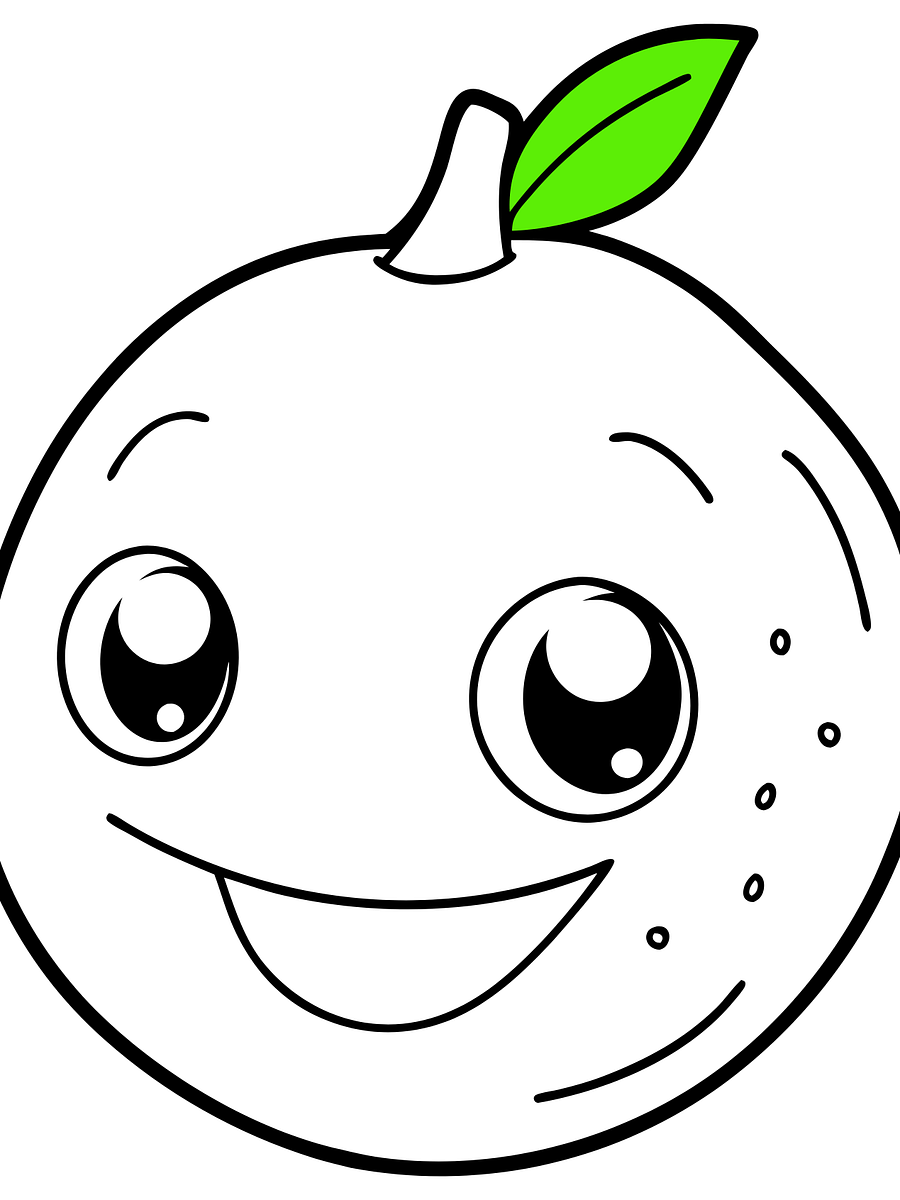 Kawaai Fruits-14 Coloring Pages for Kids to Enjoy product image (2)