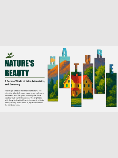 Nature Beauty PowerPoint Design product image (1)