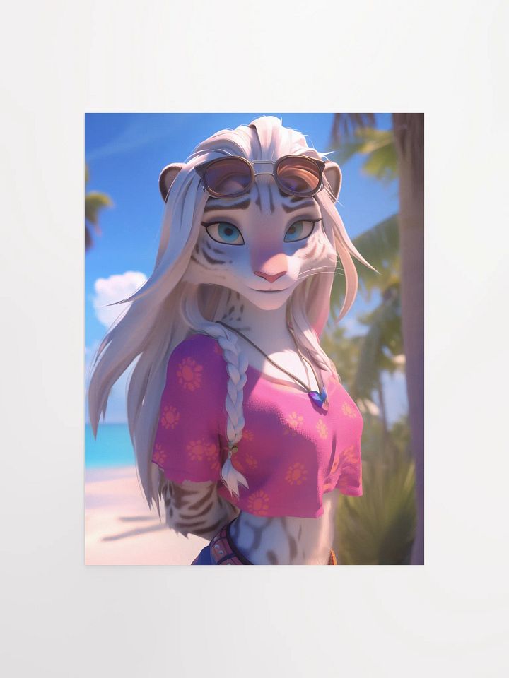Tiger Tropic Vacation Poster product image (1)
