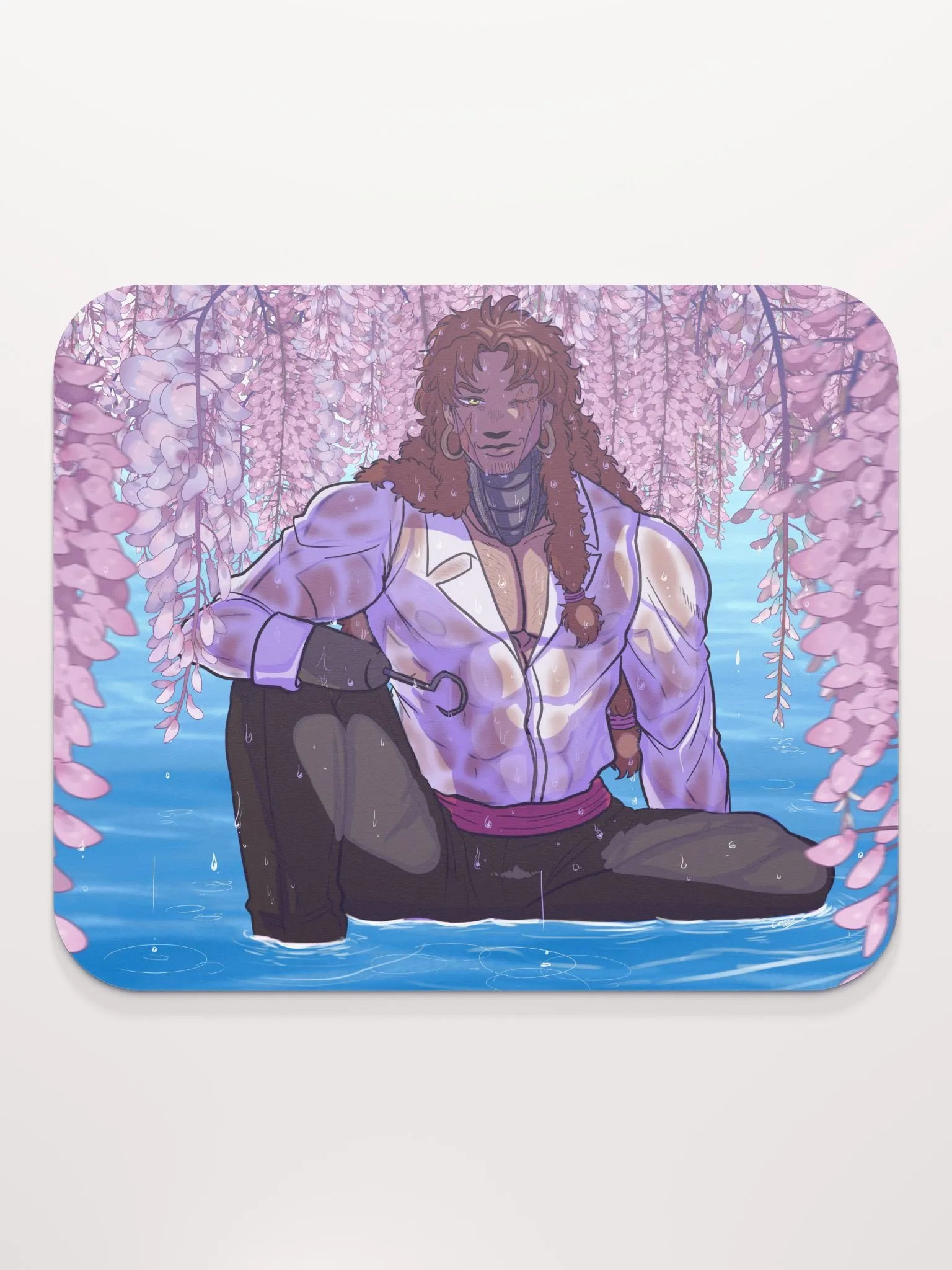 Fox and Wisteria Mousepad product image (1)