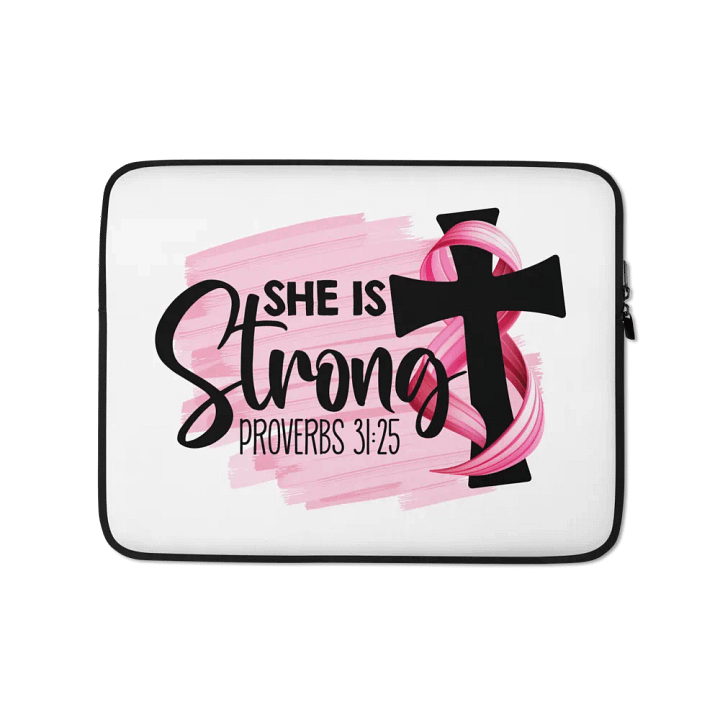 She Is Strong Laptop Sleeve product image (1)