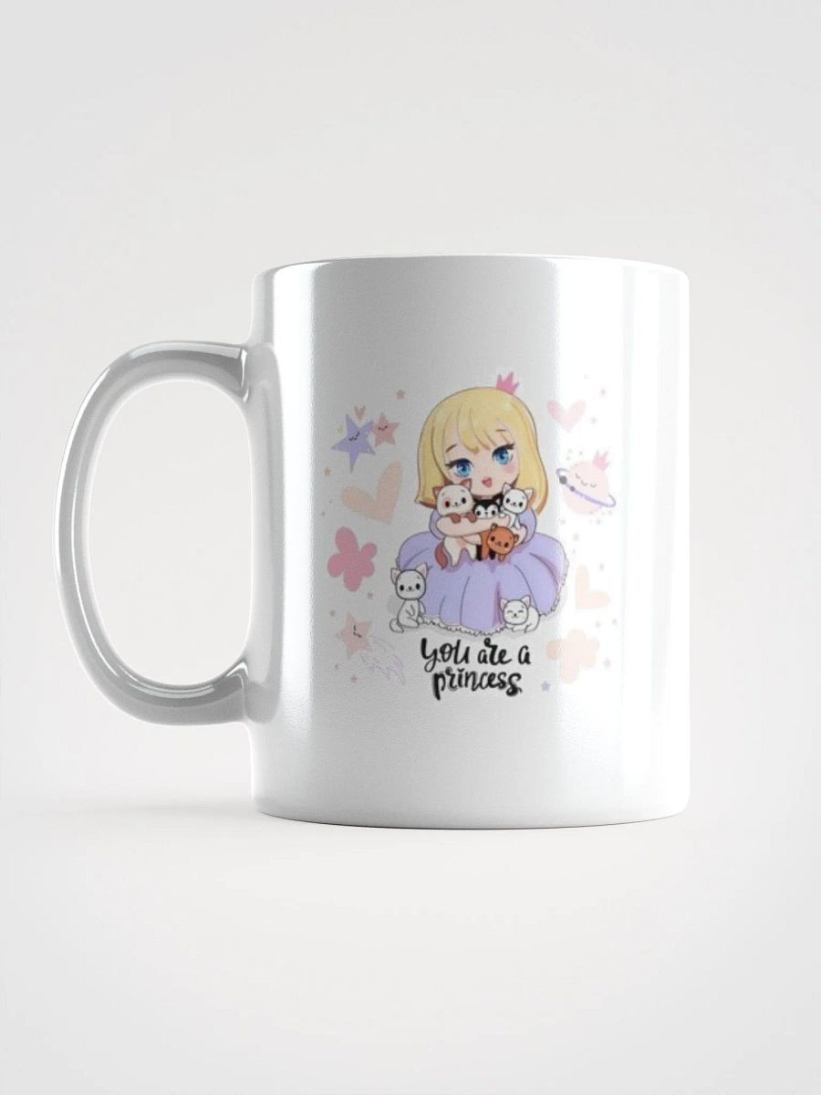 White Glossy Mug Princes product image (16)