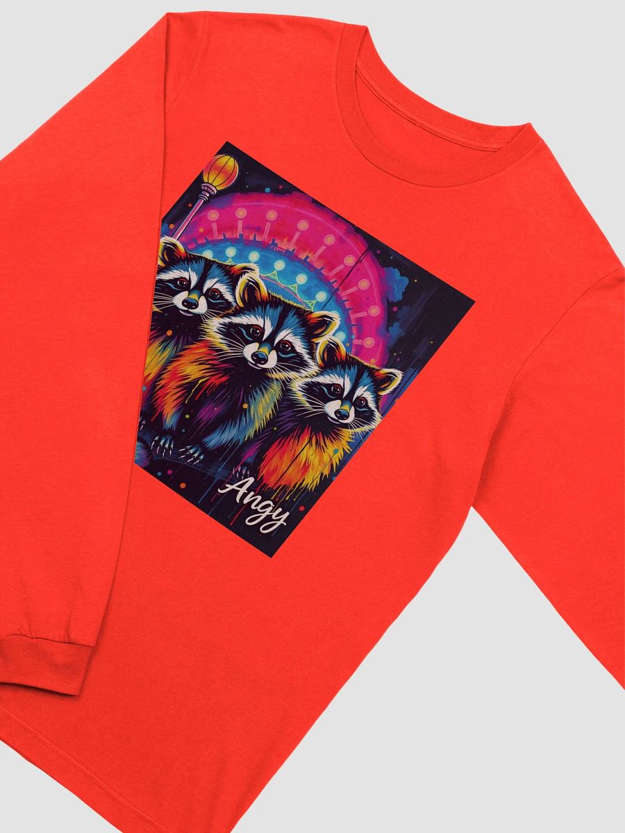 City Kitties- baby raccoon Trio Long Sleeve Tee product image (3)