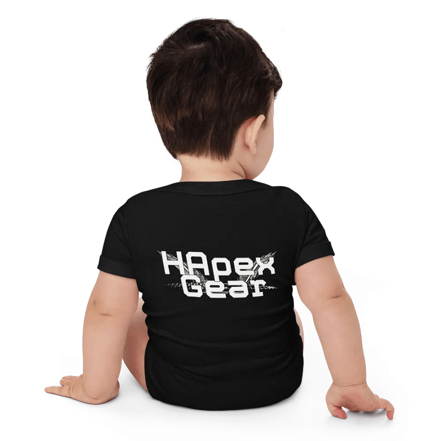 Baby Short Sleeve One Piece - Embroidered - White HApex Gear White Logo product image (53)