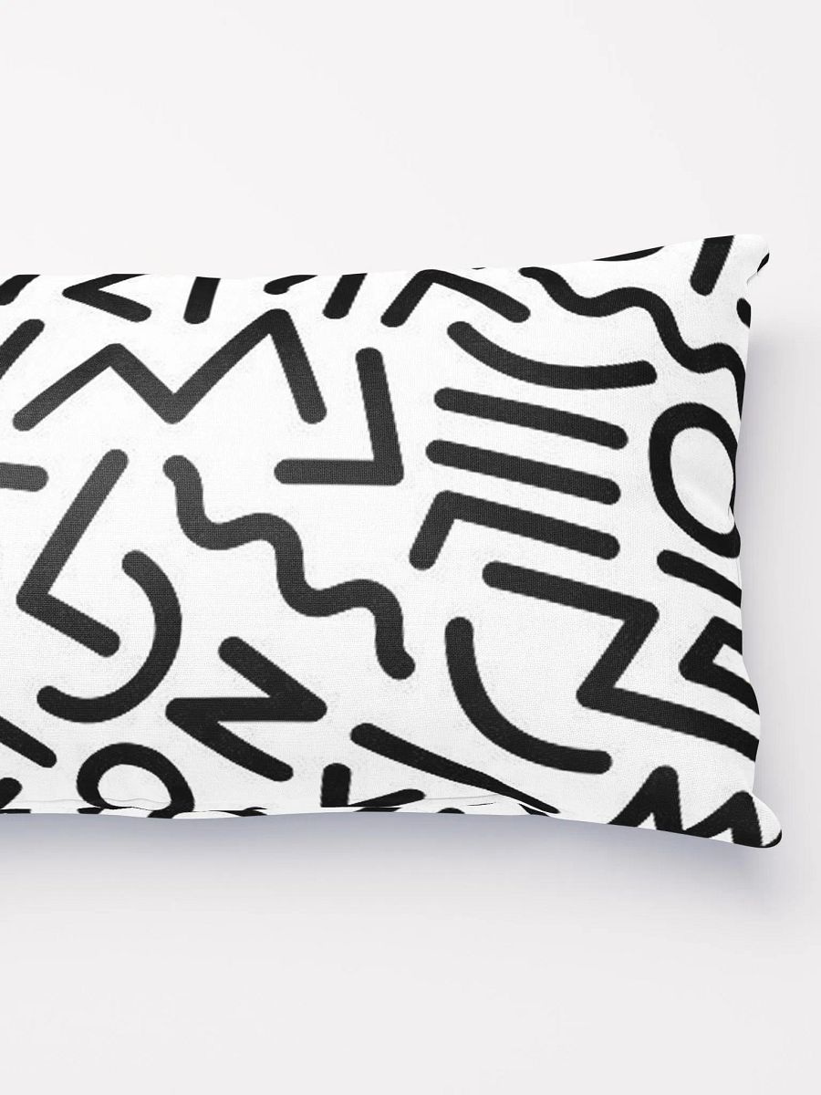 Funky Pattern B&W cushion product image (1)