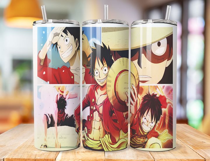 Monkey D. Luffy 20 oz Stainless Steel Tumbler – One Piece Pirate King Design product image (1)