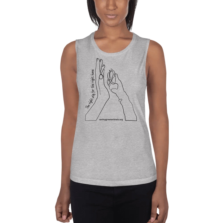 Hand to Paw - Women's Tank - Light Gray product image (1)