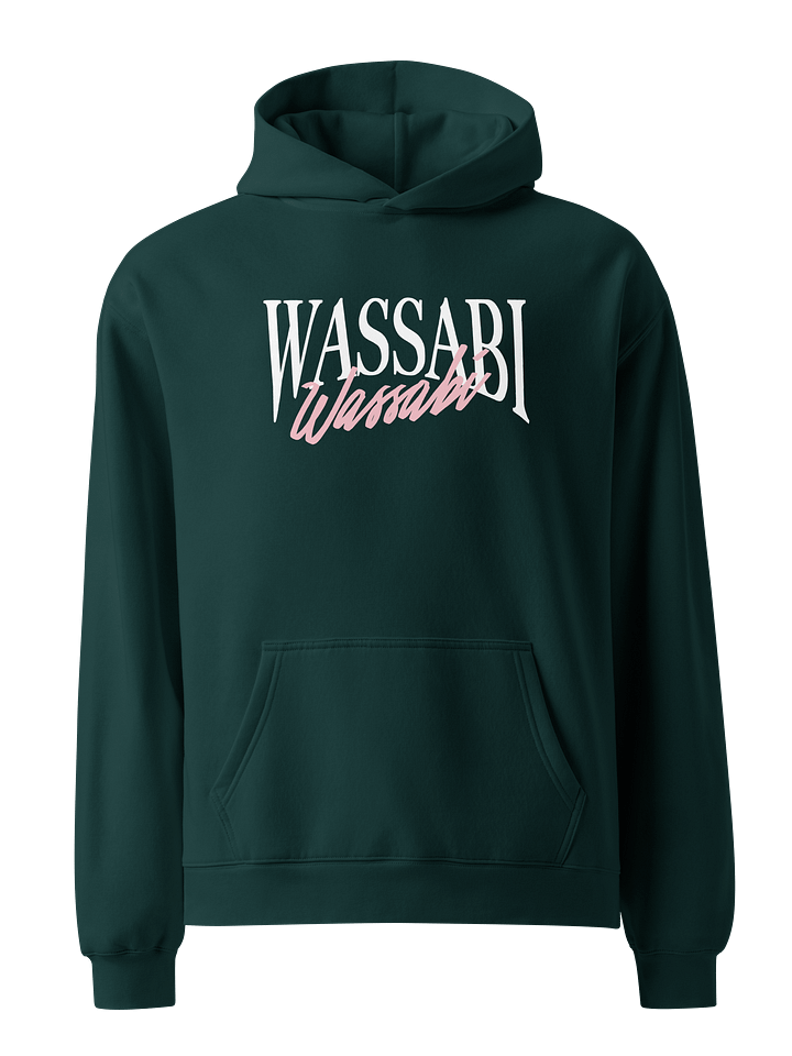 Wassabi Oversized Blue and Green Hoodie product image (2)