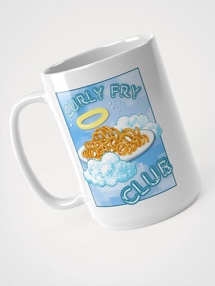 CURLY FRY CLUB white glossy mug product image (1)
