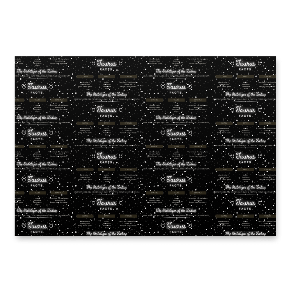 Taurus 2025, Attributes Table, Wrapping Paper product image (3)