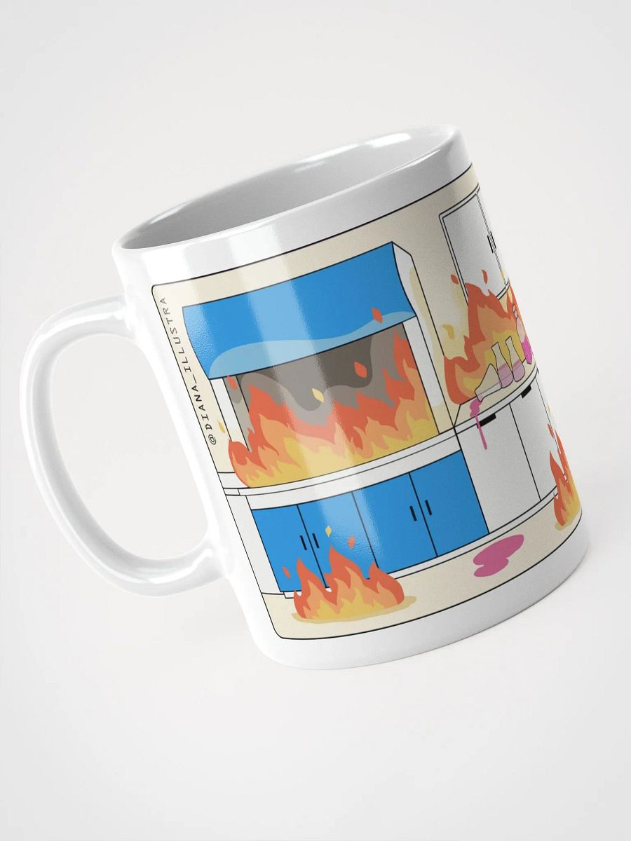 "Laboratorio en llamas" (SPANISH) Ceramic mug product image (5)