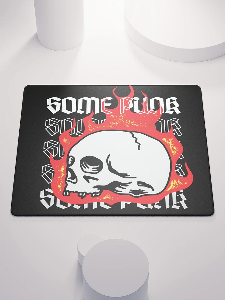 Flaming Skull Mouse Pad product image (1)