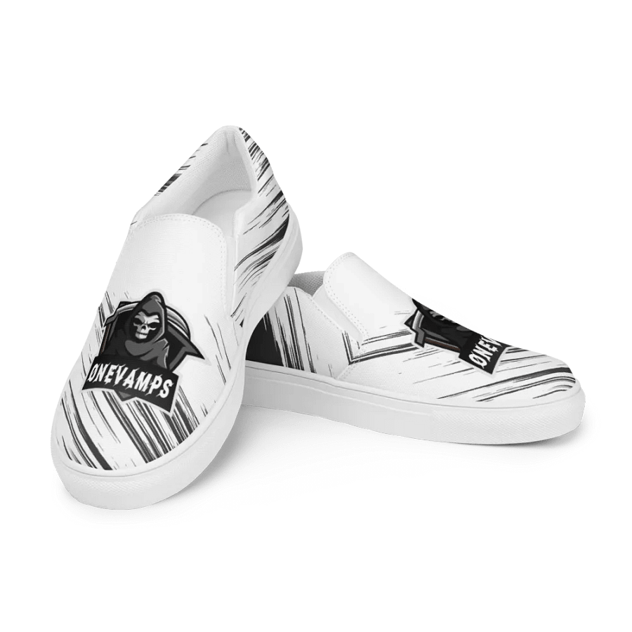 Men's Slip-On Canvas Shoes OneVamps Black and White product image (5)