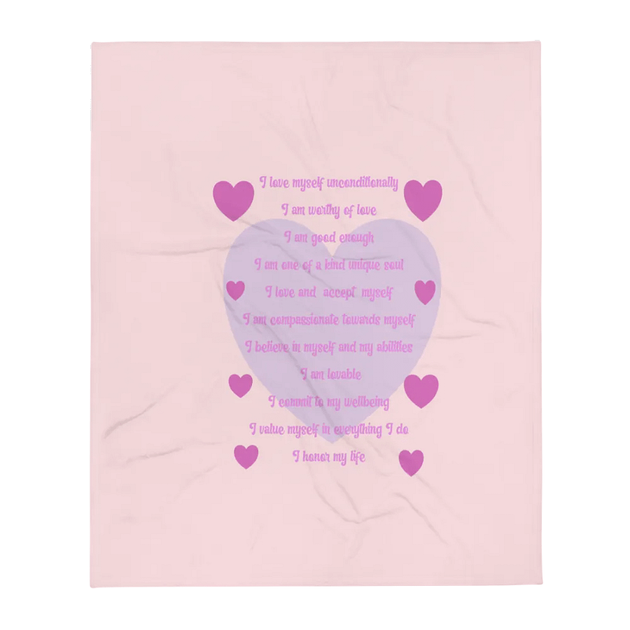 Self-love, affirmation, blanket product image (1)