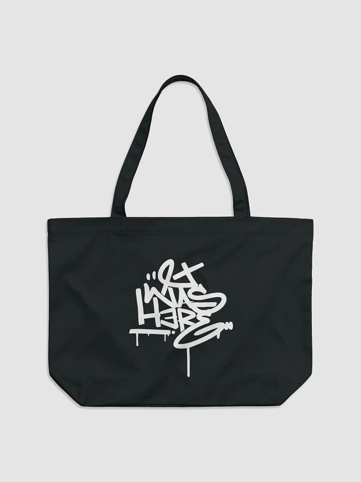 Organic black cotton tote product image (1)