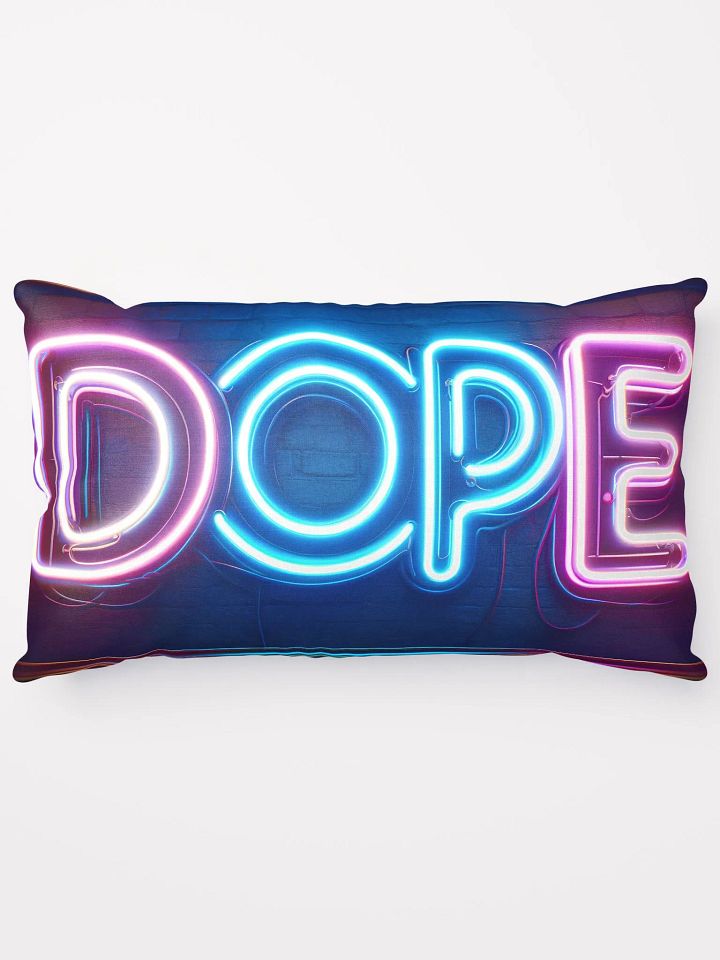 Neon DOPE Design Throw Pillow product image (1)