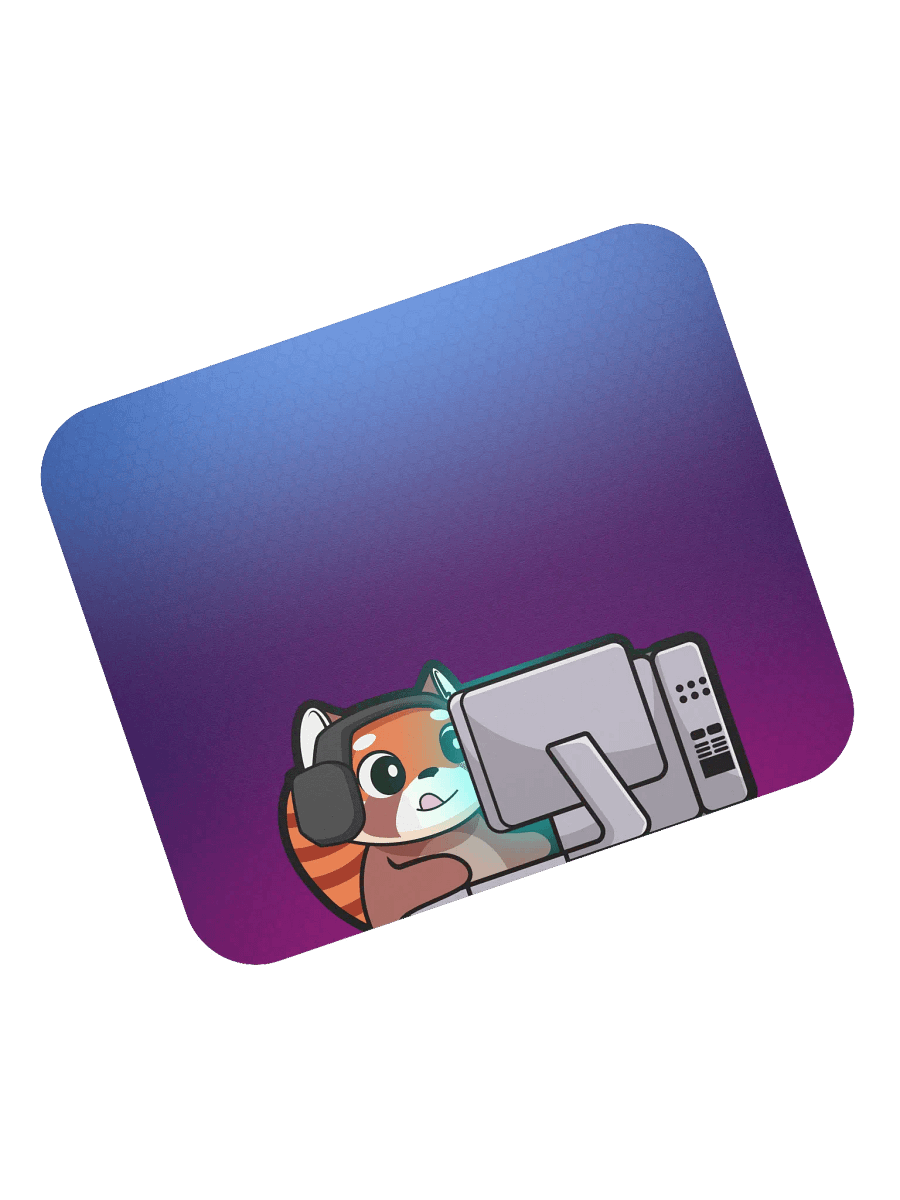 Gaming Bear Mouse Pad (Purple) - 8.7" x 7.1" product image (4)