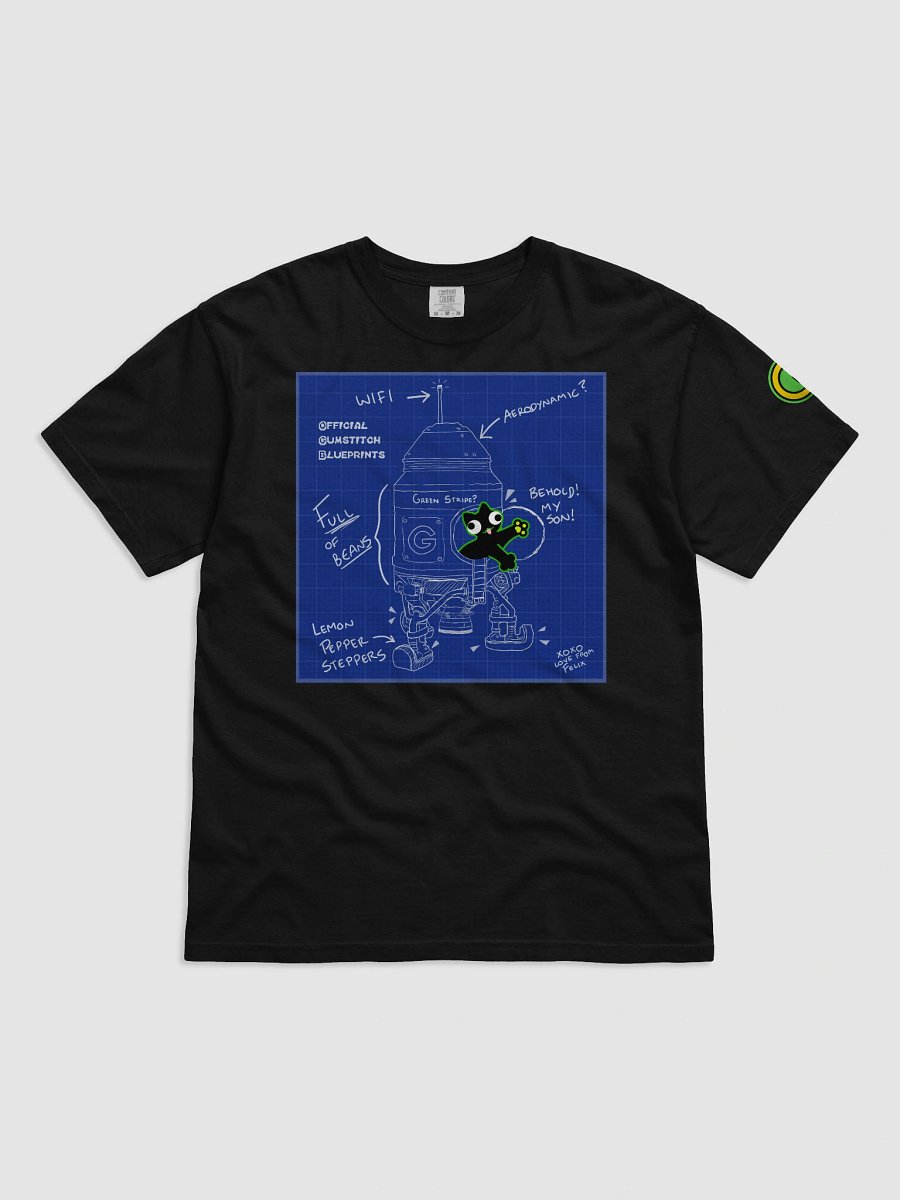 Tshirt - DerpCat II Rocket Blueprint product image (2)