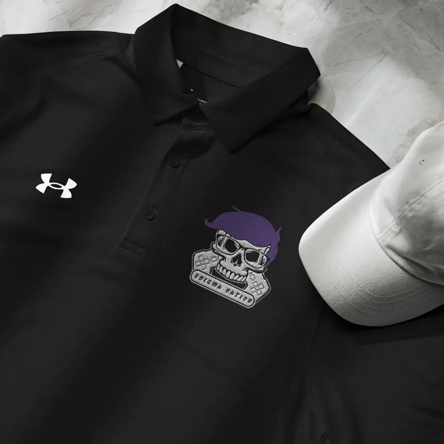 Enigma Nation Knitted V-Neck Vest Under Armour Men's Polo Shirt product image (6)