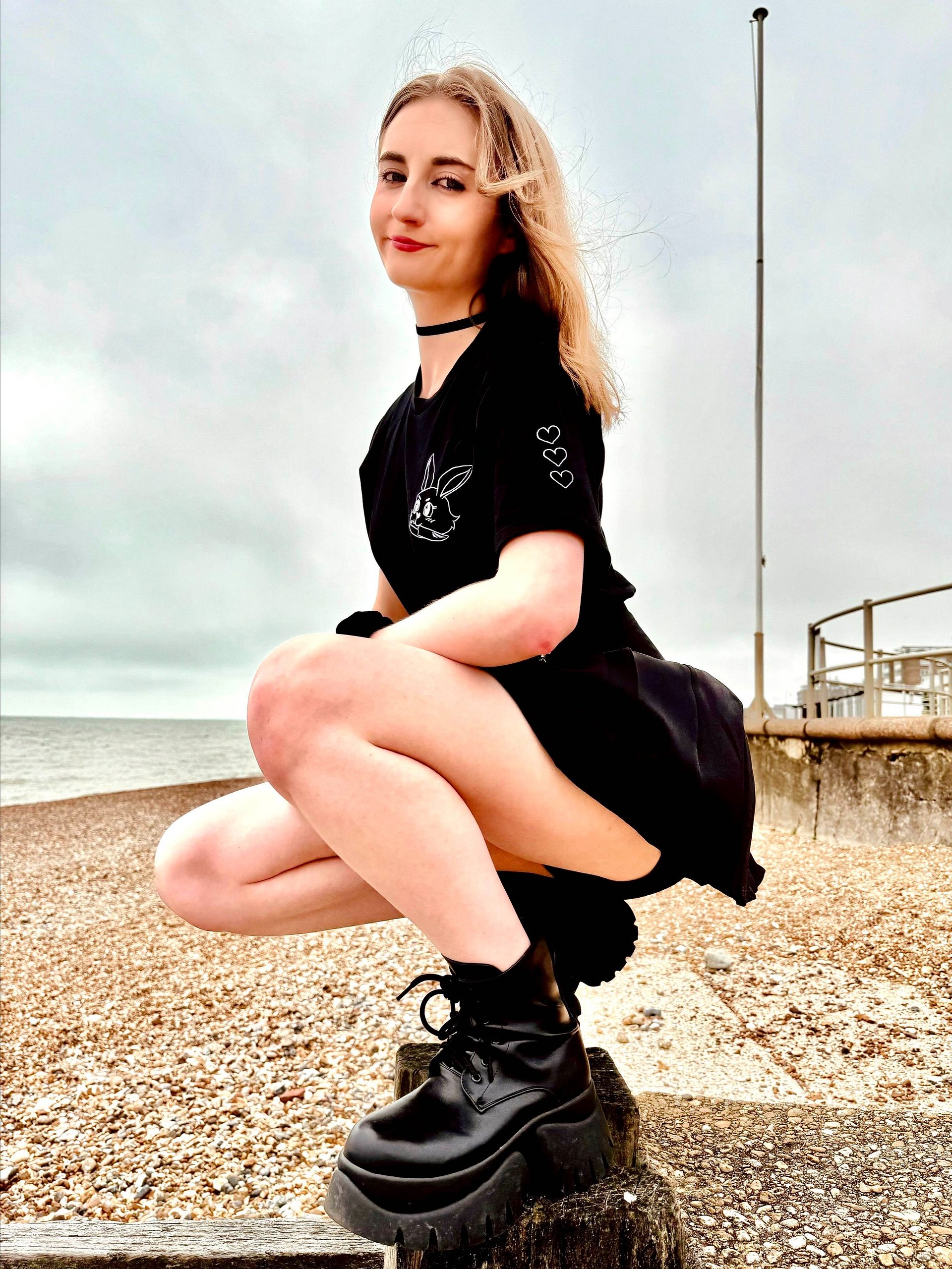 Slay Bunny Embroidered Tee ♡ product image (15)